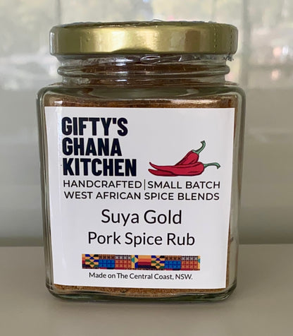 "SUYA GOLD" PORK SPICE RUB - West African Spice Blend Gifty's Ghana Kitchen